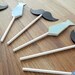 Cupcake Toppers: Little Man Ties and Mustaches Baby Shower or Birthday Party - die cut mustaches ties