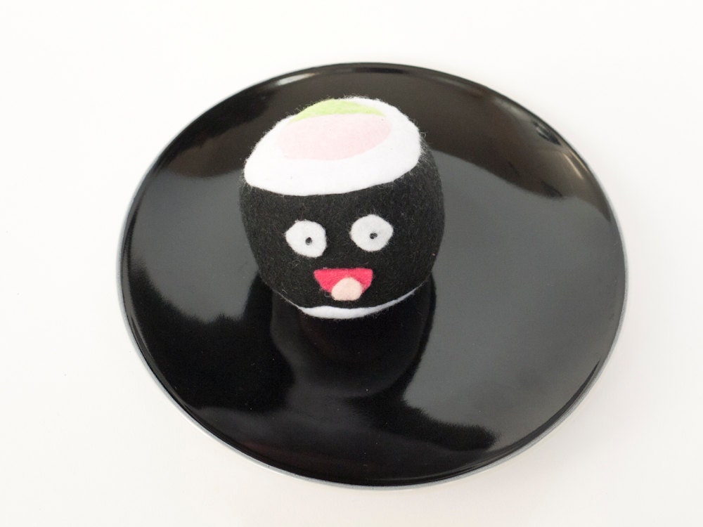 Sushi Roll Plush - Sushi Plush Toy - Happy Face