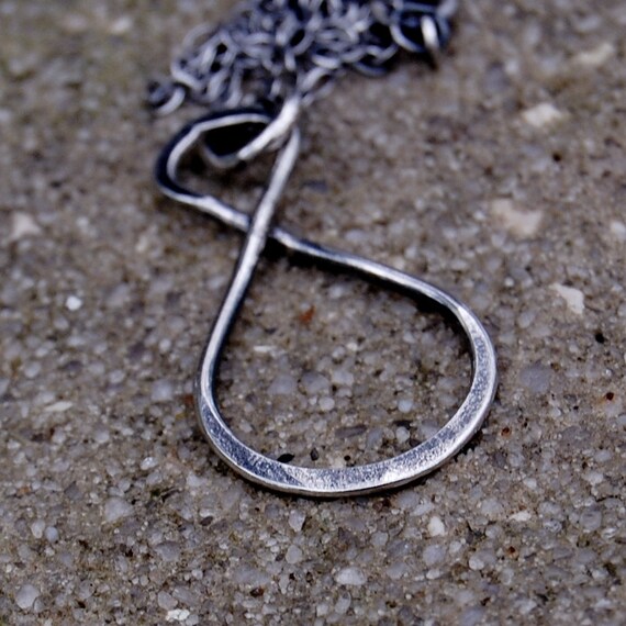 Infinity - Hand Forged Necklace - Sterling Silver