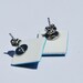 Ocean Blue Tardis Earrings