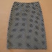 POLKA DOT PINUP sexy wiggle pencil skirt - black white - rockabilly mod - Lanz 25-waist 0 xs
