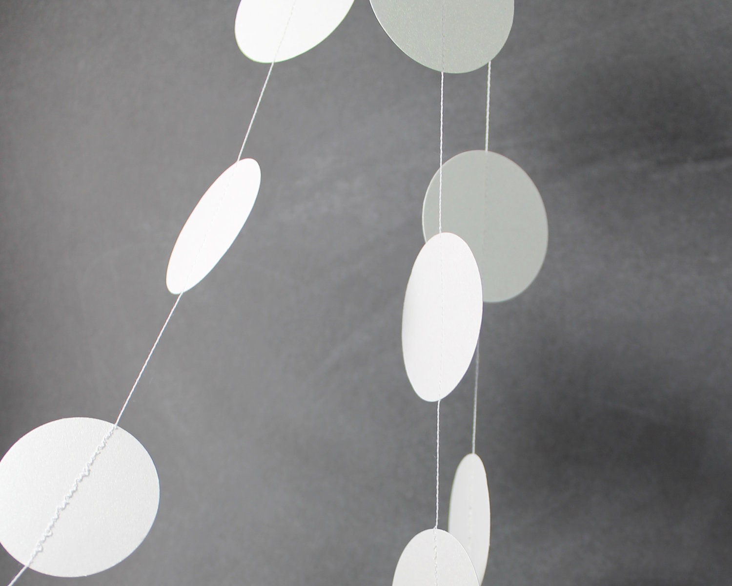 White Paper Garland Wedding Decoration 10 ft
