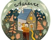 Greeting card (15cm x 10cm) - 'Home is wherever I'm with you'