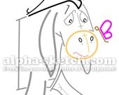 Eeyore - Alphabet Drawing