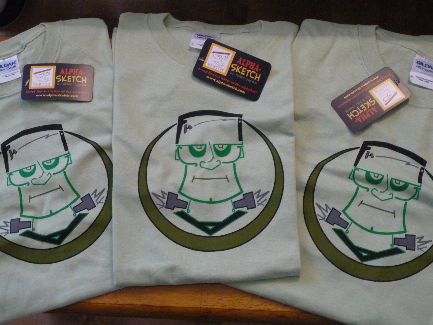 Frankenstein's Monster - T-Shirt - Drawn with the Alphabet