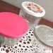 Vintage Jelly Jar Trio with Tin Lids