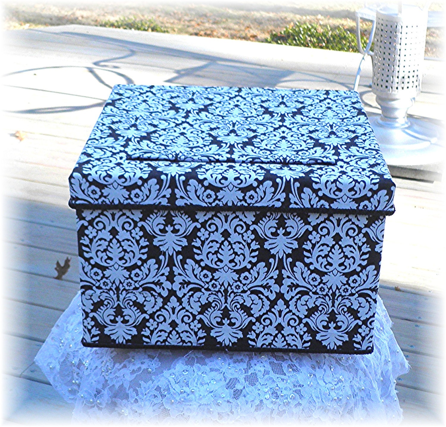 DIY Covered Wedding Card Money BOX With TRIM     Decorate It Yourself  Customize Your Colors