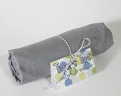 Flat or Fitted Crib Sheet / Toddler Bed Sheet - Grey