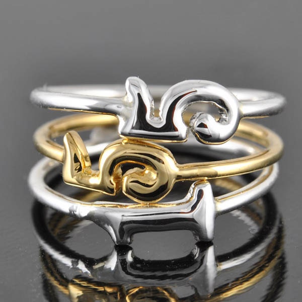 ON SALE, initial ring, alphabet ring, letter ring, personalized ring, silver ring, name ring, number ring, monogram ring, stacking ring
