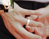 Personalized Custom Imprint Name Ring,Initial Band,Engagement Band