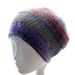 Women's wool-blend hat, wildflowers muffin-top hat, crochet beanie hat, fall fashion, winter fashion, small to medium hat