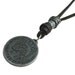 Brown Real Leather and alloy pendant adjustable necklace mens necklace  unisex necklace cool necklace B103