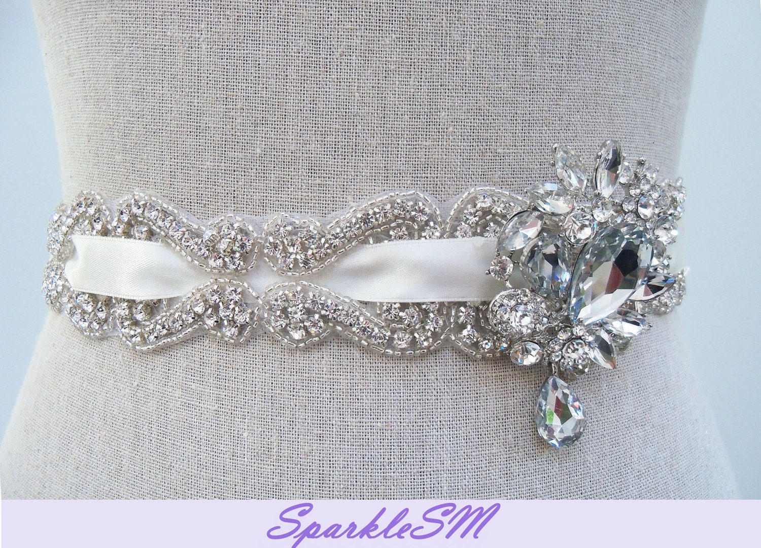 Couture Bridal Sash Bridal Belt Emilie