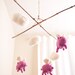 Hand Needle Felted Baby Mobile -  when pigs fly