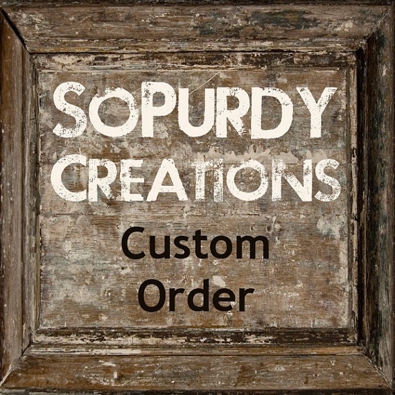 Custom Order for mleibel - Rustic Christmas Card Holder