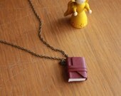 Book necklace with Bible quoute - The Ten commandments (Exodus 20:1-17)