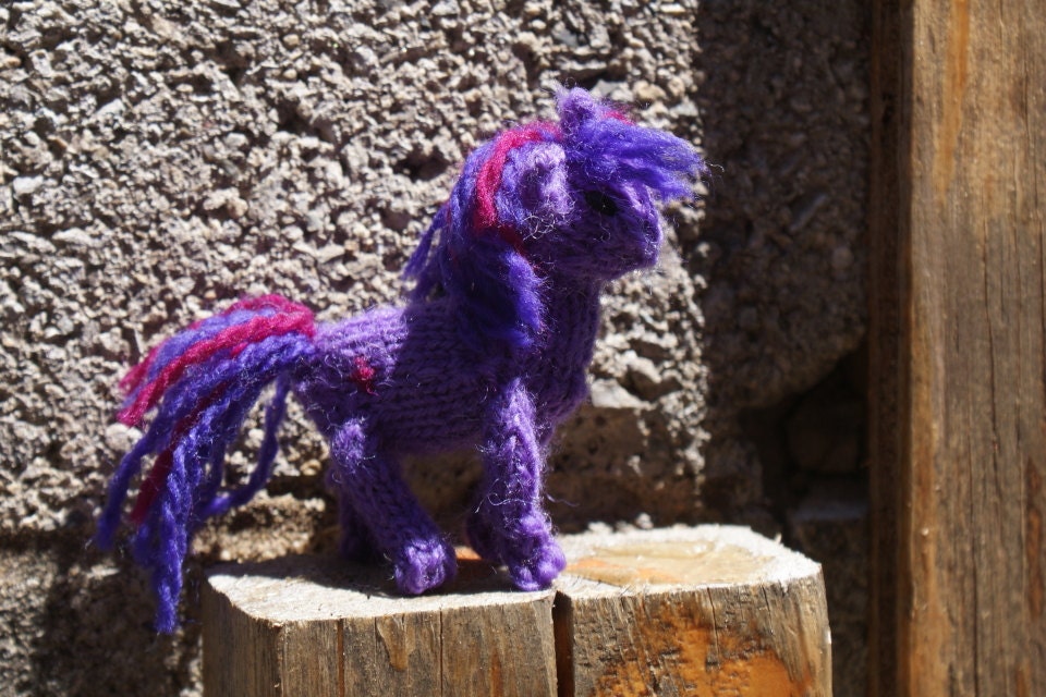 Tiny Twilight Sparkle My Little Pony knit