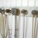 Hanging Wall Display Jewelry Rack with Shades of Gray