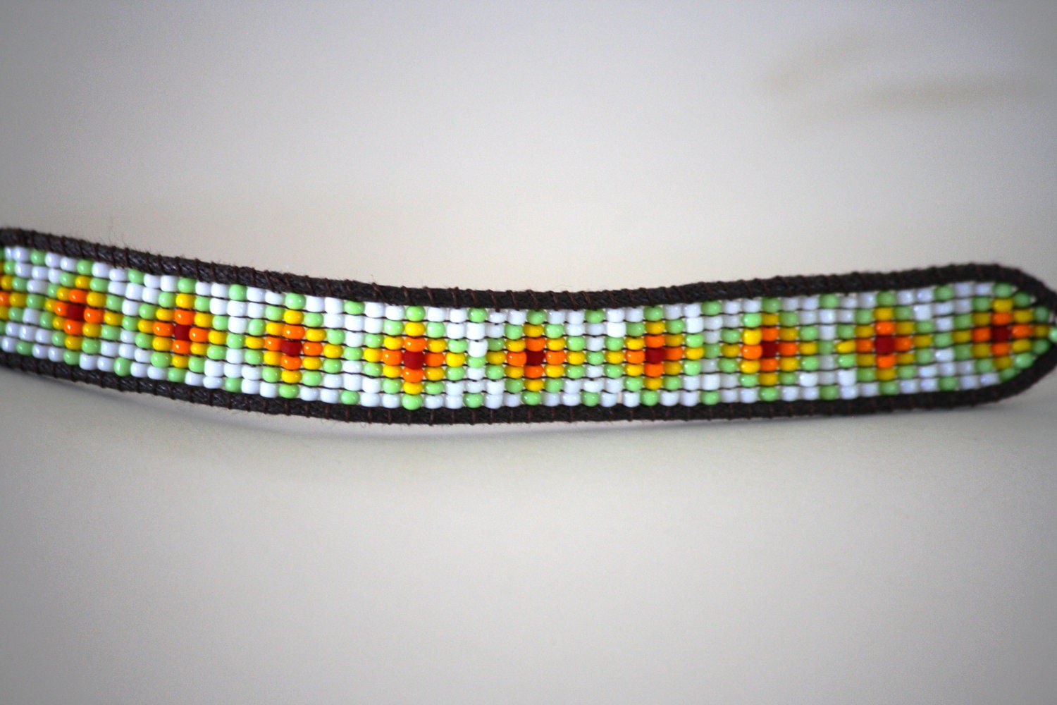 SALE tribal loom woven seed bead bracelet