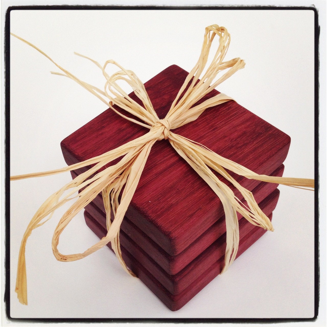 Purple Heart Wood Coasters