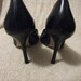 Vintage Black Leather Pointed Toe 4" Stiletto Pumps by Georges Marciano for Guess Size 7 1/2 Only 16 USD