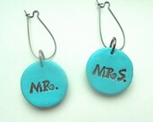 Mr. and Mrs. Wine Charms Any Color