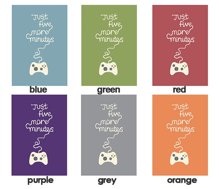 Gaming  quote Illustration print A3 version 2 - choose your colour