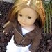 18 inch American Girl Doll Clothing Leather Look Motorcycle Jacket
