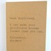 Notebook - Dear Boyfriend, Sincerely Spiders