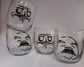 Meme Scotch Glasses - Set of 4