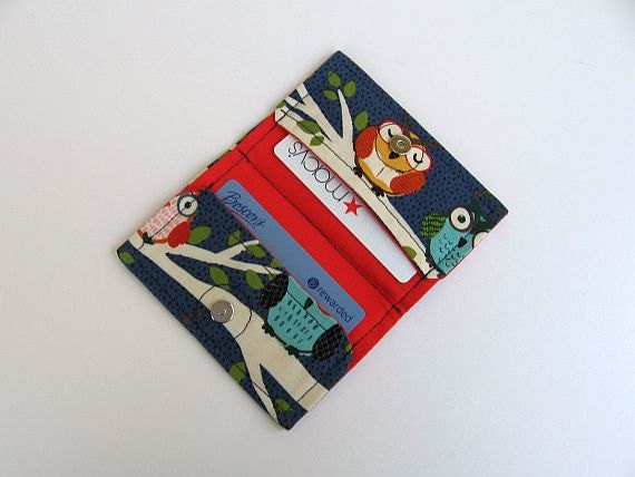Owl Business, Gift or Credit Card Holder  / Owl Card Wallet / Owl Card Holder
