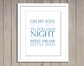 Nursery lyric print 8x10