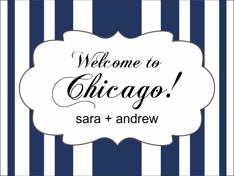 Wedding Stickers - 100 Printed Welcome Bag Labels Il_570xn