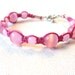 Beaded Macrame Bracelet in Pink