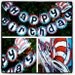 Dr. Suess Cat in the Hat Inspired Birthday Banner - Ready to Hang, Red, Blue, White