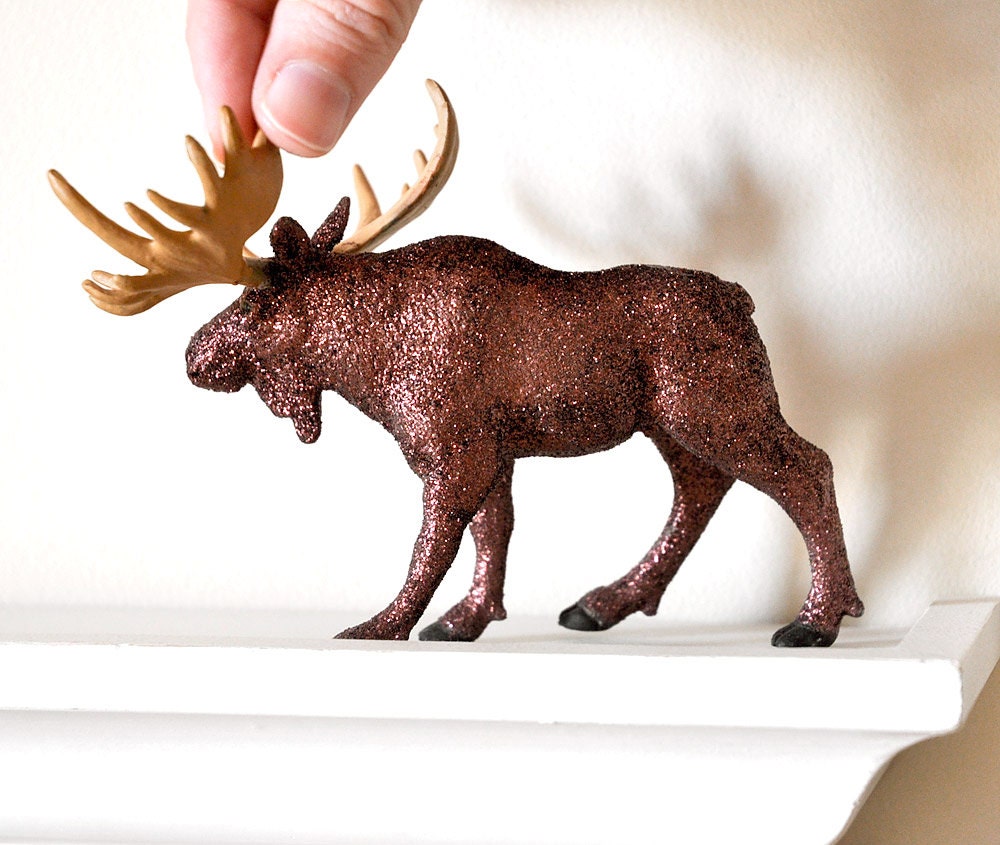 Woodland Moose Wedding Decor Table Decoration for Rustic Summer Baby Showers, Man Caves, Spring Tablescapes or Birthday Party Centerpiece