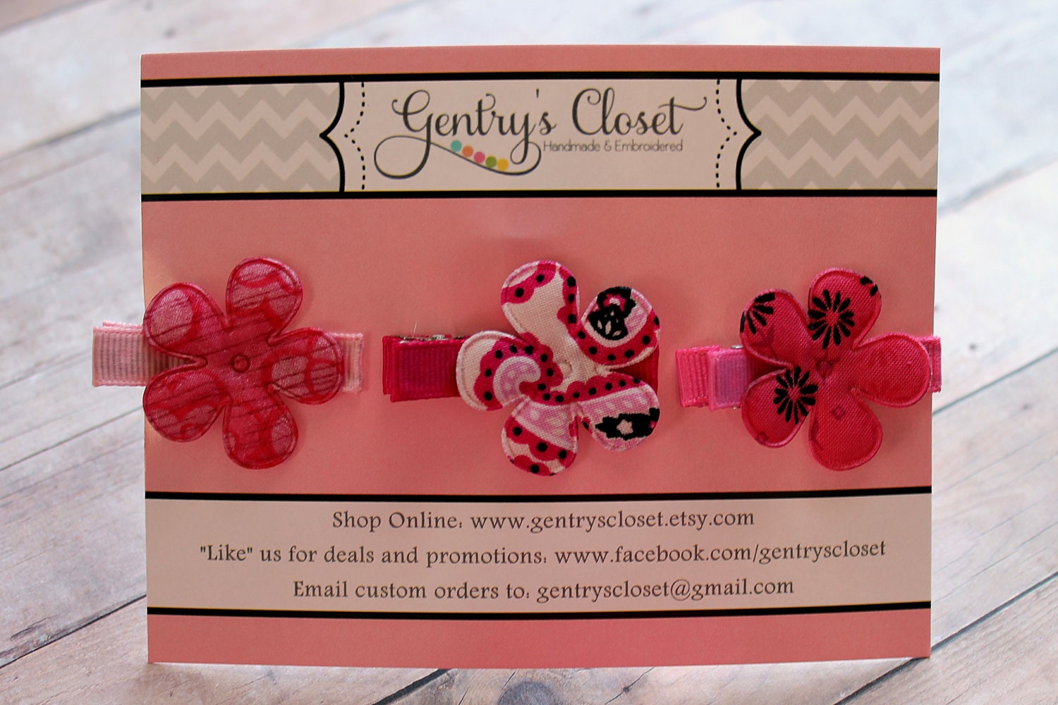 Flower Hair Clips. Newborn baby girl, infant, toddler, little girl. Shades of Pink. SALE Hair pretties, hair bows. Handmade.