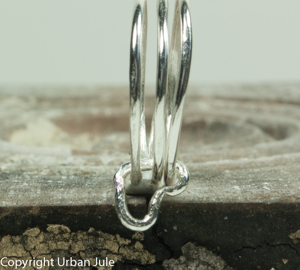 Stacking Rings Sterling Silver Stack Ring Set Heart Ring