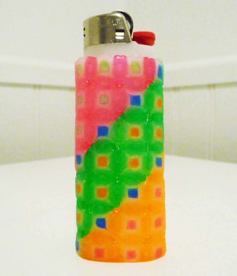 Complex Perler Bead LIGHTER CASE