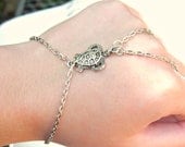 Sea Turtle Slave Bracelet Hand chain Turtle Charm Ring Bracelet Chain Harness