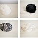 Reserved for Eileen - 4 Vintage inspired headpieces lace overlay and rhinestones millinery