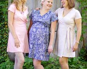 Alice wrap dress - peony print