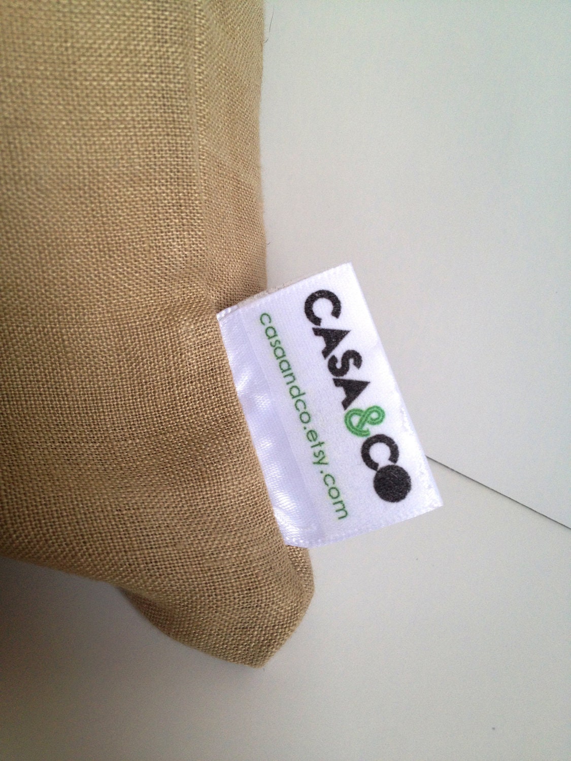 Inspirational Quote Pillow - Handmade Natural Linen Pillow Cover - Linen Fabric