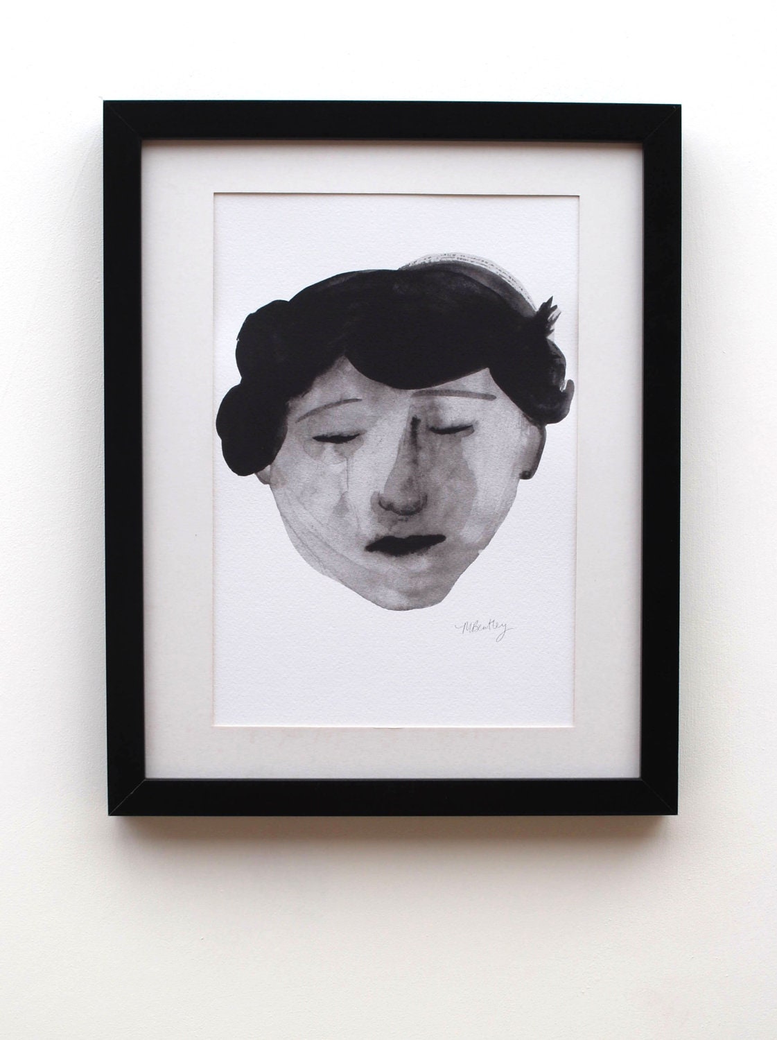 Sadness Illustration - A4 print