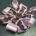 Pink and Brown Polka Dot Flower Hair Clip