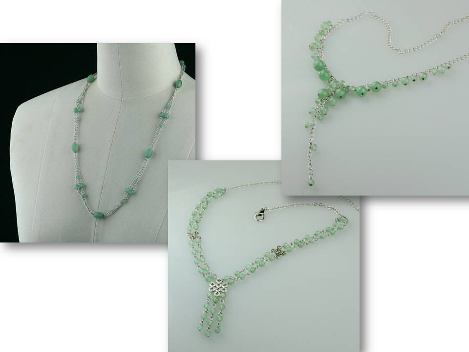 Chandelier Earrings jade green beaded chinese dangle stone