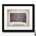 South Dakota State Map Art - Original Home Town Love Heart Map - Custom Map Print 11x14