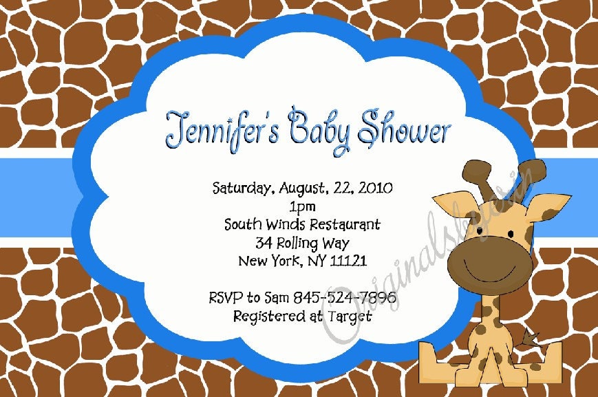 zoo baby shower