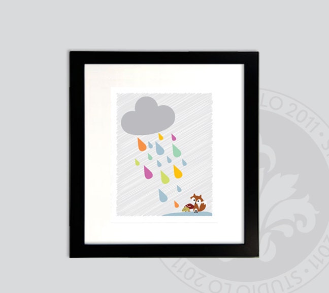 4pc Woodland prints // 8x10 // Fox, Skunk, Owl and Deer. Click to see all four prints. StudioLO2011