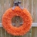 21" Pumpkin Orange Indoor/Outdoor Wreath